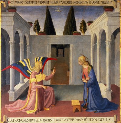 The Annunciation (detail) by Fra Angelico